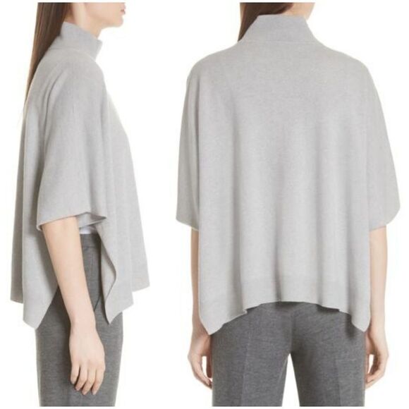 Fabiana Filippi Platinum Blend Poncho sz Large - Picture 2 of 8